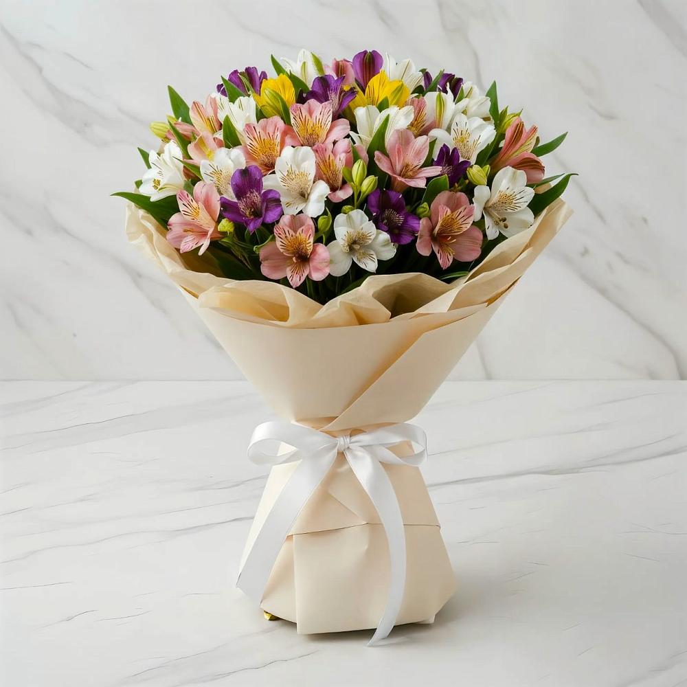 Букет цветов из: Альстромерии в Прочноокопской