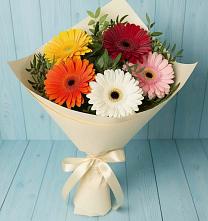 Букет цветов из:  Герберы в Прочноокопской