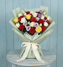 Букет цветов из:  Розы в Прочноокопской