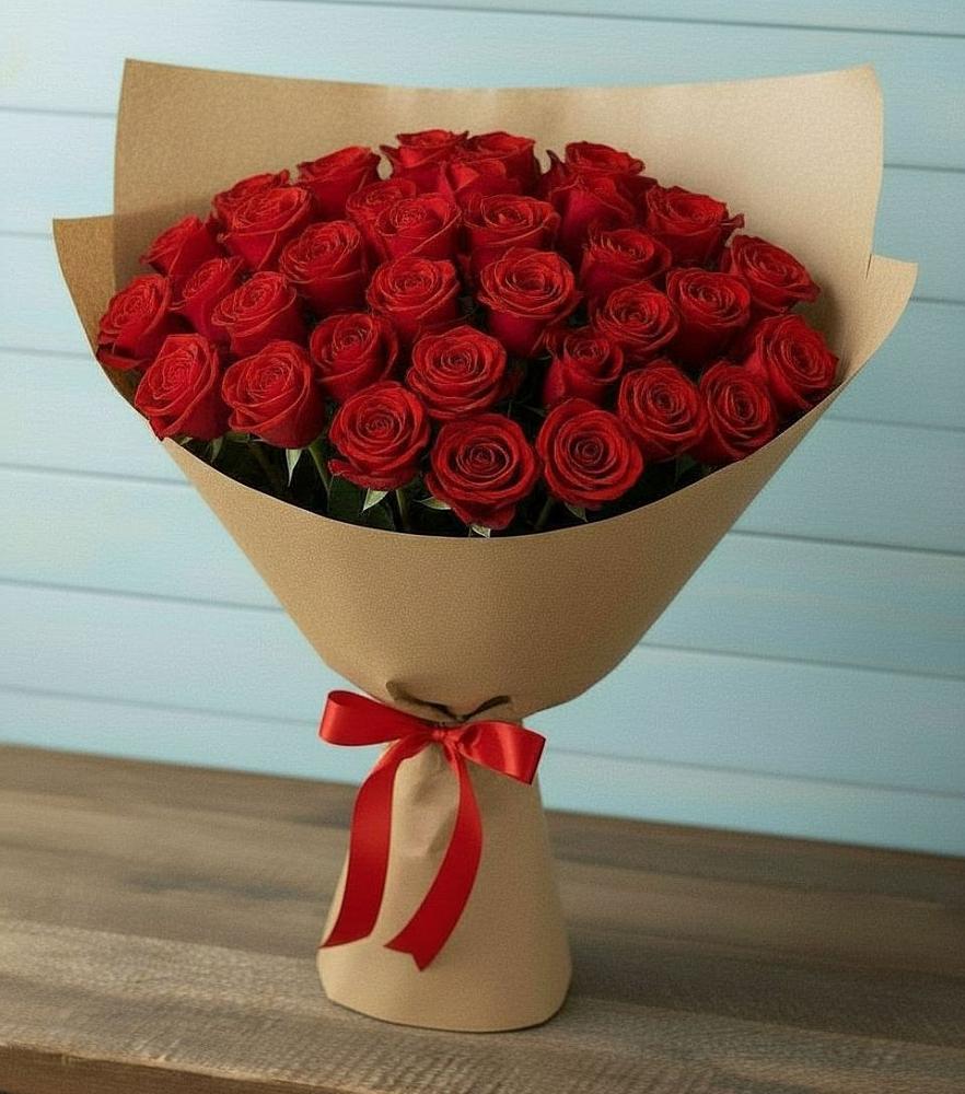 Букет Красные розы Милано в Прочноокопской