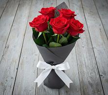 Букет 5 Красных роз Эдлесс Лав #REPLACE_PRED# Прочноокопской