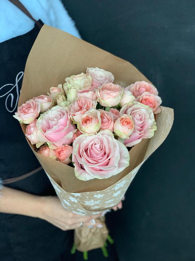 Букет цветов из: Хризантемы и Розы в Прочноокопской