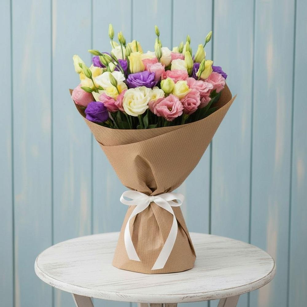 Букет цветов из: Лизиантусы в Прочноокопской