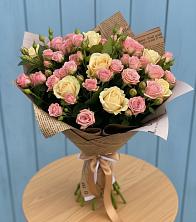 Букет цветов из:  Розы в Прочноокопской