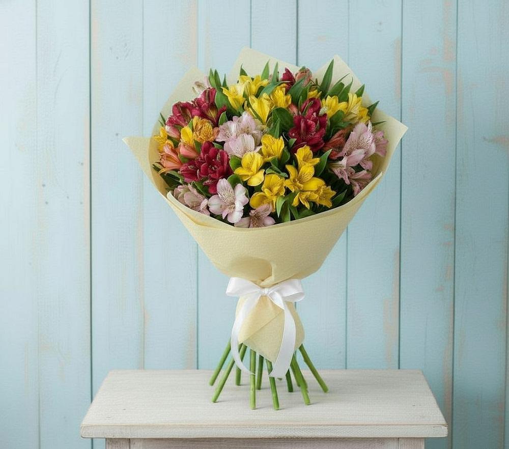 Букет цветов из: Альстромерии в Прочноокопской