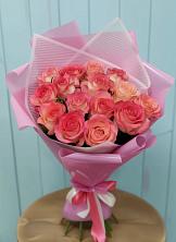 Букет 15 Розовых роз Равель в Прочноокопской