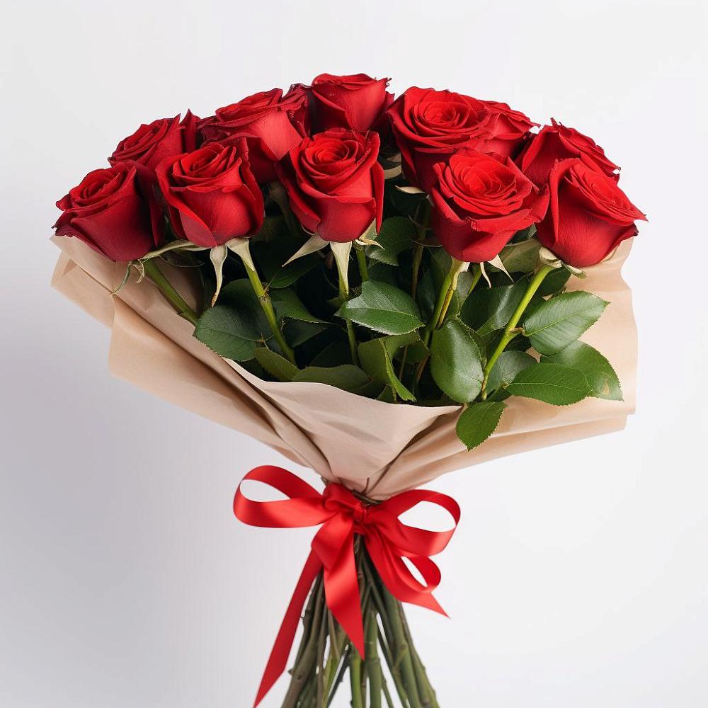Букет 11 Красных роз Эдлесс Лав в Прочноокопской