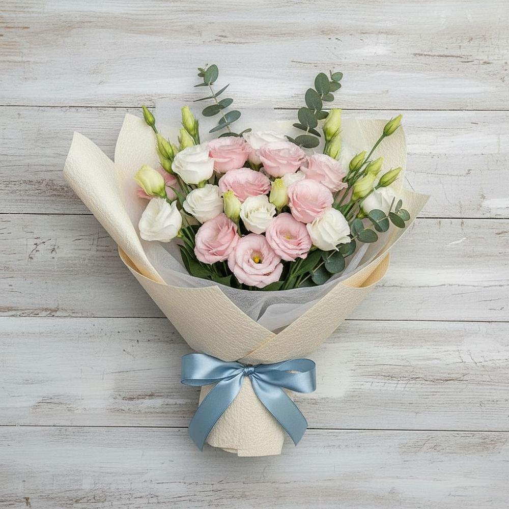 Букет цветов из: Лизиантусы в Прочноокопской